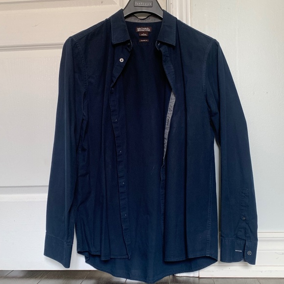 Michael Kors Button-Down Long-Sleeved Shirt Large Size - Picture 1 of 4